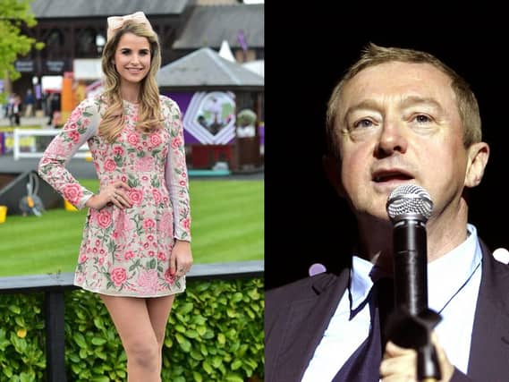 Vogue Williams and Louis Walsh