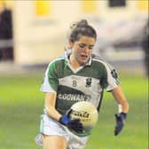 Ailbhe McGowan pictured in action for the Clonguish ladies.