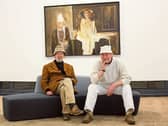The late Jack Donovan and fellow artist John Shinnors who was taught by Donovan in LSAD  at the Limerick School of Art and Design | Picture: Alan Place