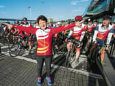 Rose Hynes, chairman Shannon group, leading airport staff and friends raising vital funds for local charities | Picture: Arthur Ellis