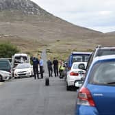 The scene at the search this evening