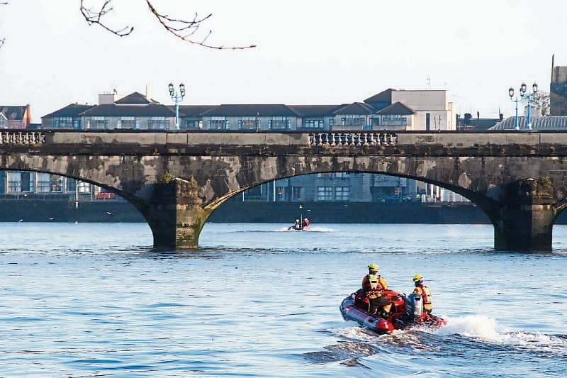 Limerick City Fire and Rescue Service were alerted to a river incident Picture: Adrian Butler