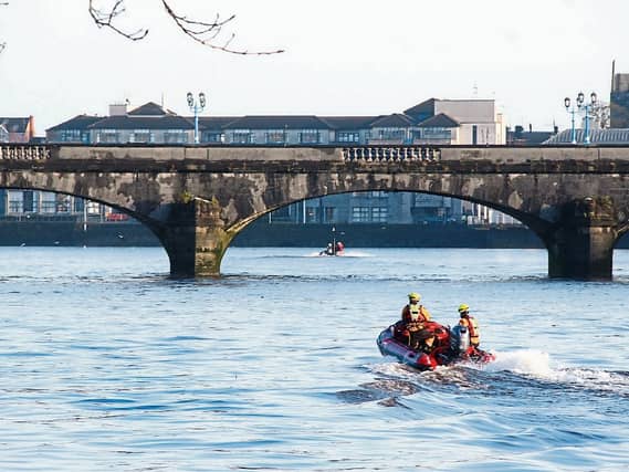 Limerick City Fire and Rescue Service were alerted to a river incident Picture: Adrian Butler