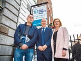 TD Maurice Quinlivan, Pat Doyle of the Peter McVerry Trust and Labour’s Jan O’Sullivan at the opening of the Trust’s offices in Limerick