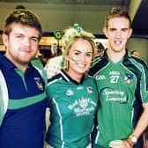 Limerick lady Niamh de Brún with friends Paraic and Gearoid Aherne, Adare