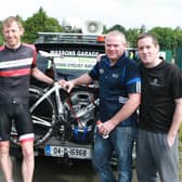 Mick Fowell, Aidan Callaghan, Aidrian Wasson and Paul Doherty at the Donegal Atlantic Way Ultra Race. Callaghan finished an impressive second in the solo rider section.