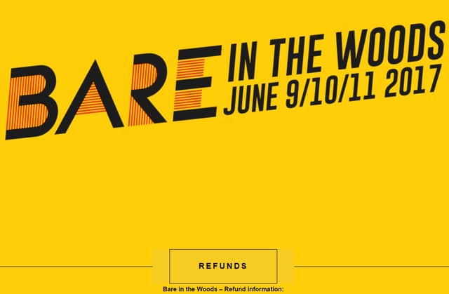 BARE in the Woods cancelled