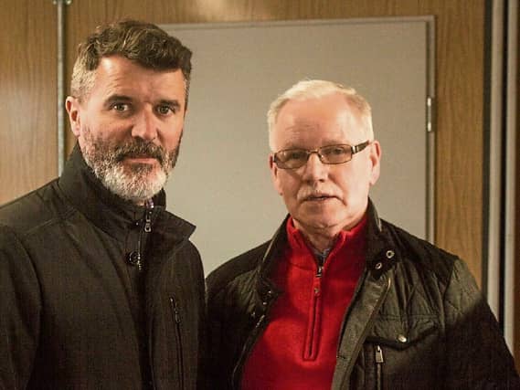 Roy Keane pictured with Pat O'Sullivan at Markets Field last month