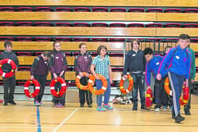 pupils from St.Patricks De La Salle, St. John of God, Kilkenny Project school and St. John's senior school at the Watershed Kilkenny