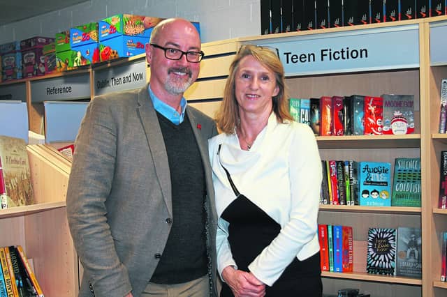 Pictured are PJ Lynch and Kathleen Moran at the launch of DEAR 2017