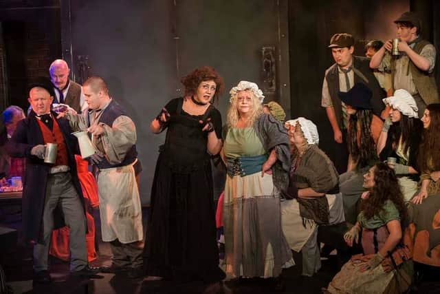 Costumes and lighting play a large part in this show too, considering it is so dark, in every sense. But, St Mary's seemed to have gotten this just right and the use of spots helped to create that necessary spooky and at times uncomfortable feeling for the audience - a happy, clappy show this is not, but the unfolding drama, deceit, revenge and the magnificently dramatic music, ensure that the audience does clap, eventhough they might not be certain about whether it is right to do so or not - perhaps that is the greatest tribute to be paid to  the actors on stage. The audience feel they should clap, but the nature of the storyline leaves them confused as to whether it is appropriate.