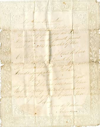The newly found love letter.
