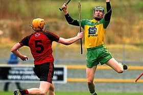 Donegal's Lee Henderson in action against Down
