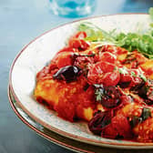 Cannelloni comes from the Italian for "large reeds" is a cylindrical type of pasta generally served baked with a filling