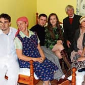 The cast of Gillaroo Players, Garrison's production of Sam Cree's Separate Beds, which comes to the Termon Centre, Pettigo on  Wednesday night.