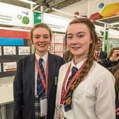 Roisín and Enya at the BT Young Scientist in the RDS
