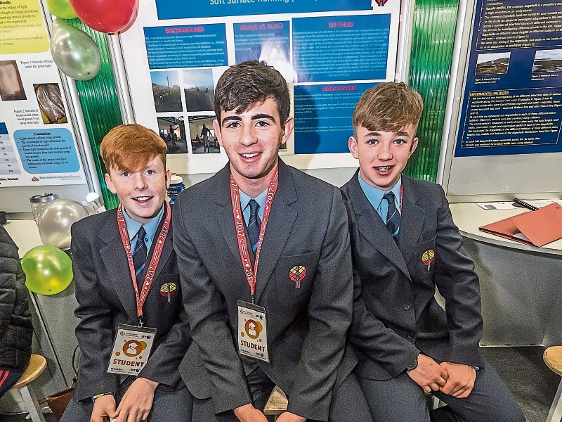 Conor, James and Jack at the BT Young Scientist