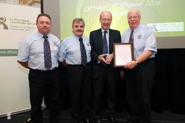 The officers and crew of Lough Swilly RNLI, which responded to the tragedy, was also honoured at the ceremony.