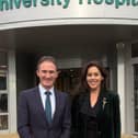 Minister Alan Dillon welcomes the start of construction for the new Emergency Department at Mayo University Hospital. He is pictured with Health Minister, Jennifer Carroll McNeill. 