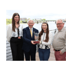 Limerick Person of the Month, Michael Quinlivan receiving his award from Kayley Hardiman, Limerick Leader with Lorraine Connellan, Clayton Hotel and Dave O'Hora, Southern Picture: Adrian Butler