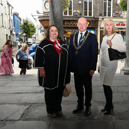 Her Excellency Larysa Gerasko with Mayor David Fitzgerald and Fiona Deegan at Kilkenny City Hall