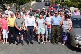 Some of the walkers that took part in the 7km looped walk from Tullahought to the stone circle and back to the village. Picture: JOE CASHIN
