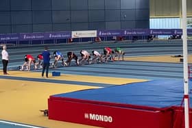 Carrick AC's Gerard O'Donnell win the Irish Life Health Athletics Ireland Senior Indoor 60m title