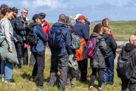 Aengus Kennedy, from Nature NorthWest, leading a nature walk at Ards Friary, Creeslough. (Photo by Ruth Keogh)