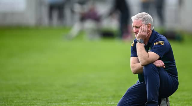 Johnny Kelly watching Offaly draw with Kilkenny