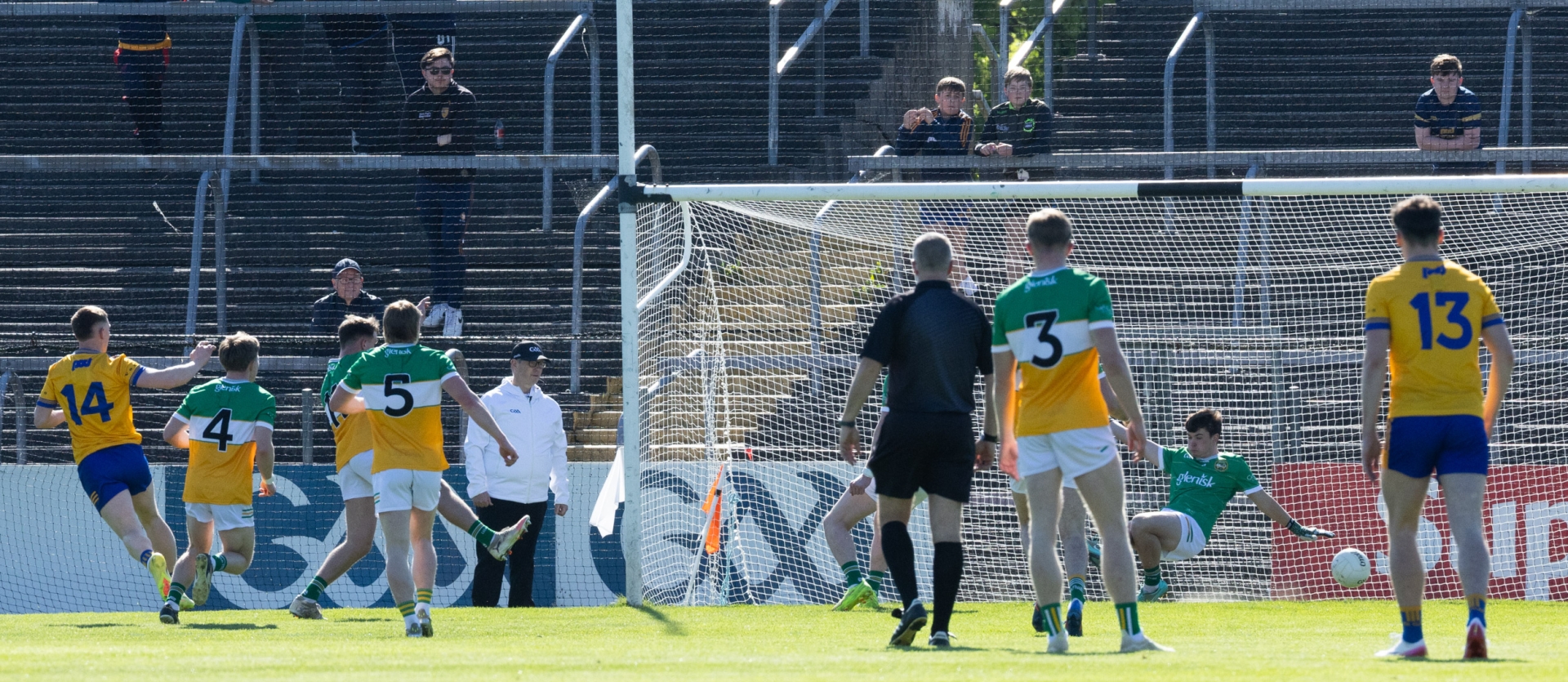 Clare scoring a goal against Offaly on Saturday.  Picture Ger Rogers.