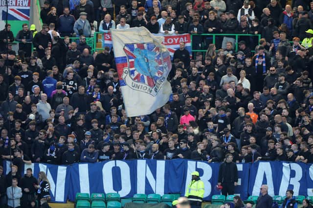 The Union Bears called for all Rangers fans to wear black at Parkhead and many of the travelling fans were in the colour associated with the ultras groups.
