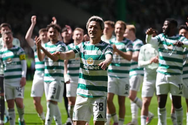 Daizen Maeda nets memorable goal as Celtic close gap on leaders with ...