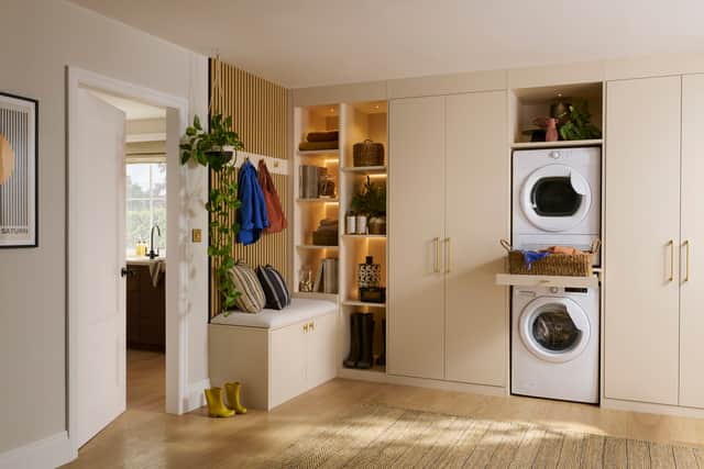 “Clutter builds quickly and once it does, the room can become stressful to use. Built-in cabinetry is invaluable as it allows you to tailor every inch to your needs.”
