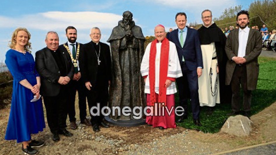 In pictures: Sculpture of Fr James Hegarty unveiled in Buncrana by ...