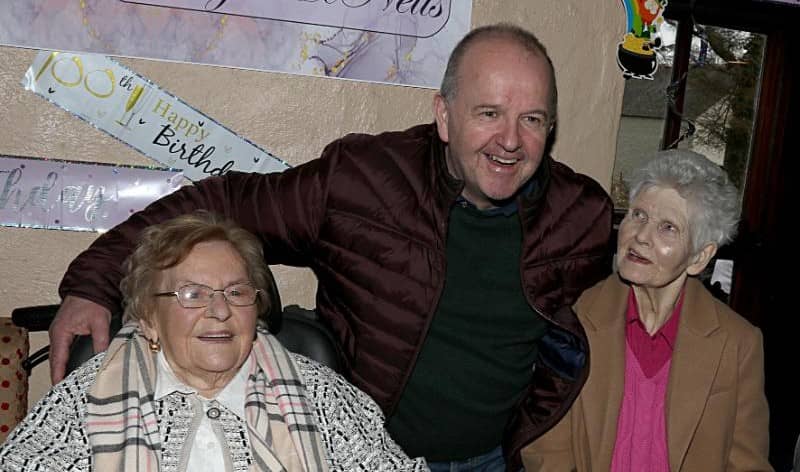 Mary McNelis of Ballyshannon and Ardara celebrates her 100th birthday. PHOTOS Thomas Gallagher