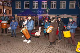 Busking For Absent Friends. PHOTOS: Philip Mulligan