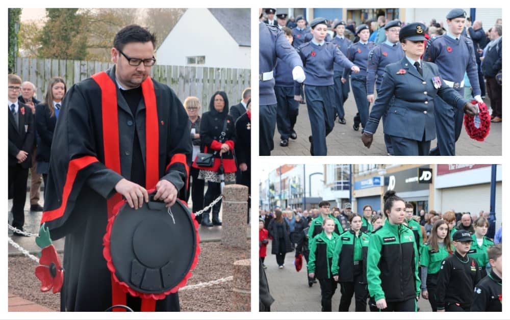 IN PICTURES: Community gathers to pay respects at Remembrance Day in Coleraine