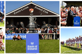 Tullow RFC win the Provincial Towns Cup against Ashbourne Rugby Club for a second year running, Photos: Sportsfile