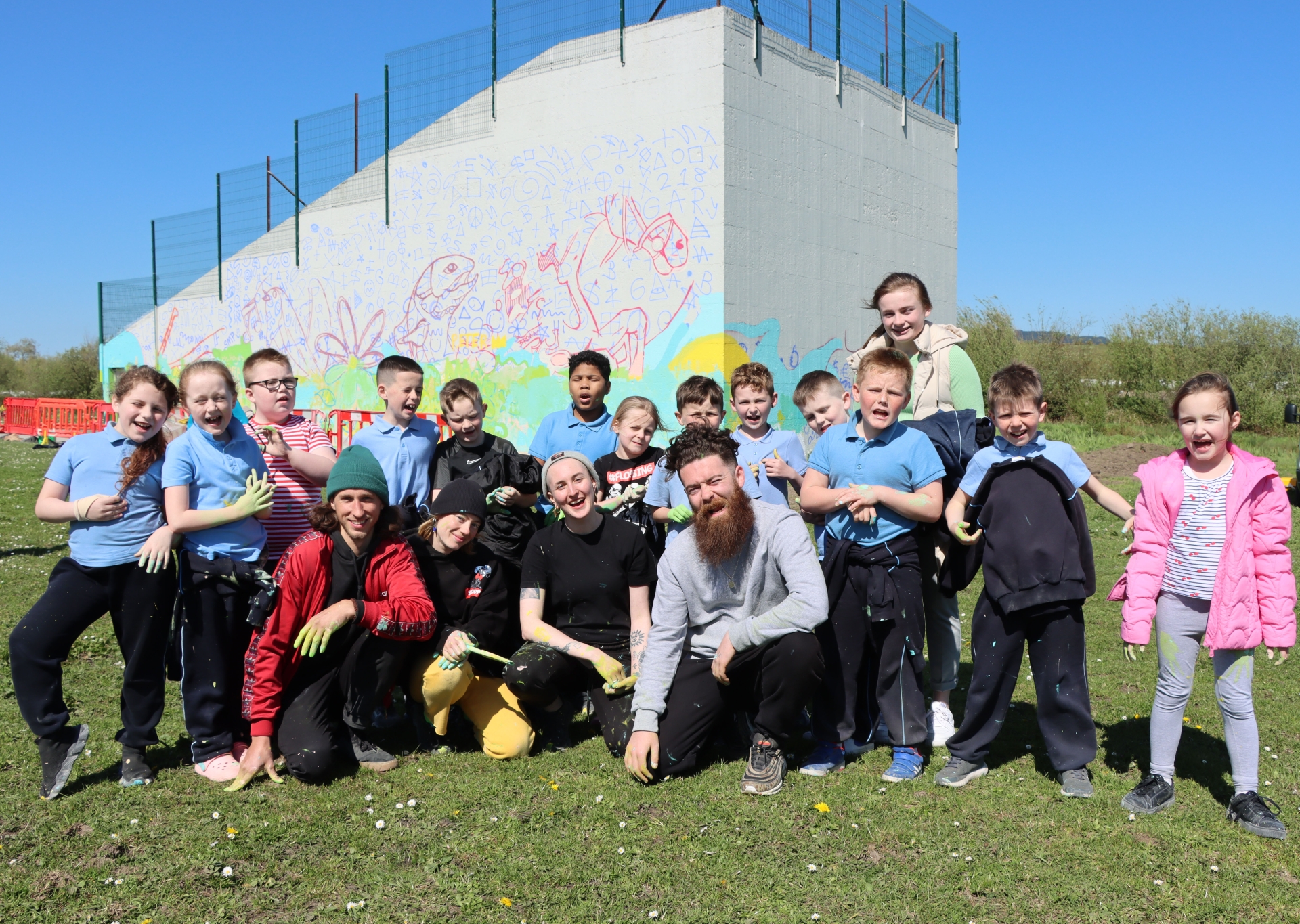 WATCH: Limerick rapper helps deliver new mural to housing estate
