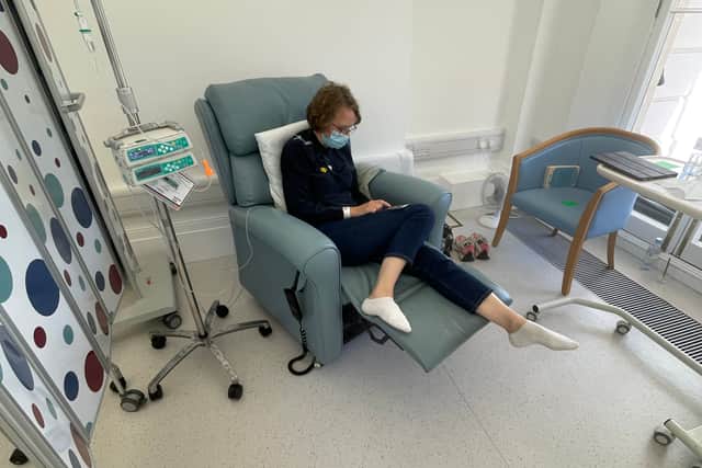 Life returned to normal for Lucy – her hair grew back and she started gaining weight – but by Christmas that same year, she began experiencing indigestion symptoms again.