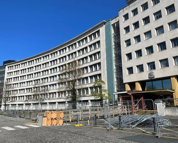 External view of Dundonald House on the Stormont estate