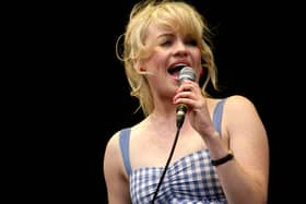 Duffy performing at the V Festival in 2008