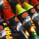 Fireworks on a shelf
