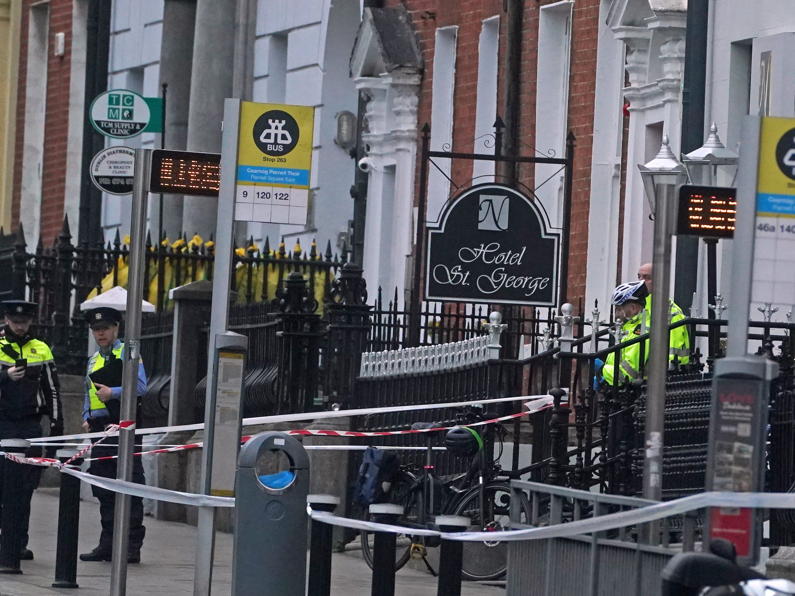 Child injured in Parnell Square attack answers questions by blinking, court told