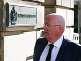 Peter Murrell outside court