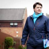 Ruth Davidson out on the campaign trail