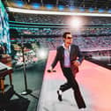 Harry Styles on stage at Wembley
