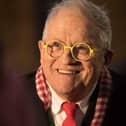David Hockney smiling