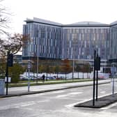 External view of the main Queen Elizabeth University Hospital building