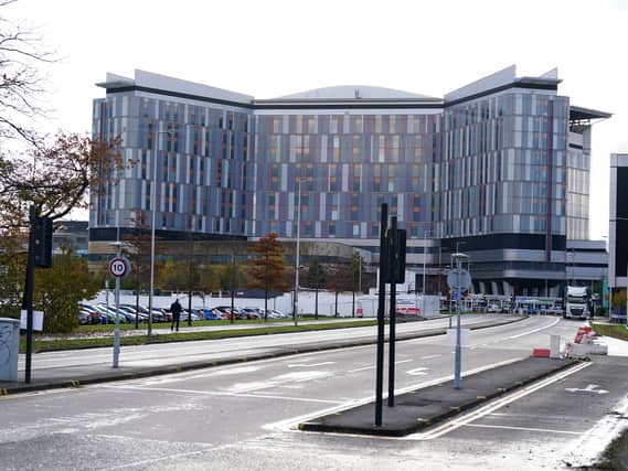 External view of the main Queen Elizabeth University Hospital building